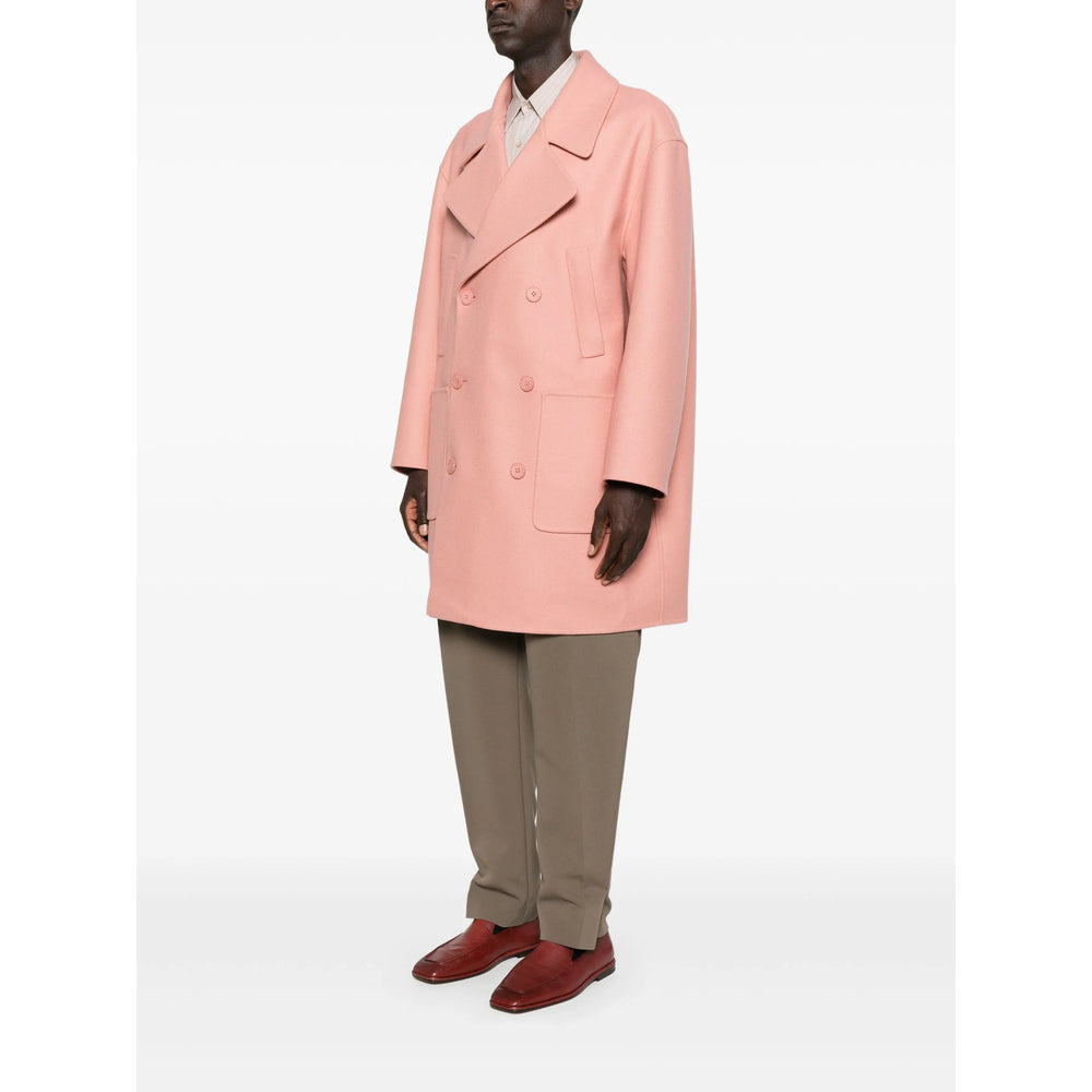 Fendi Pink Coats - Double Breasted Coats Men - 5