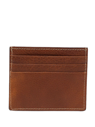 Brunello Cucinelli logo-embossed leather cardholder outlook