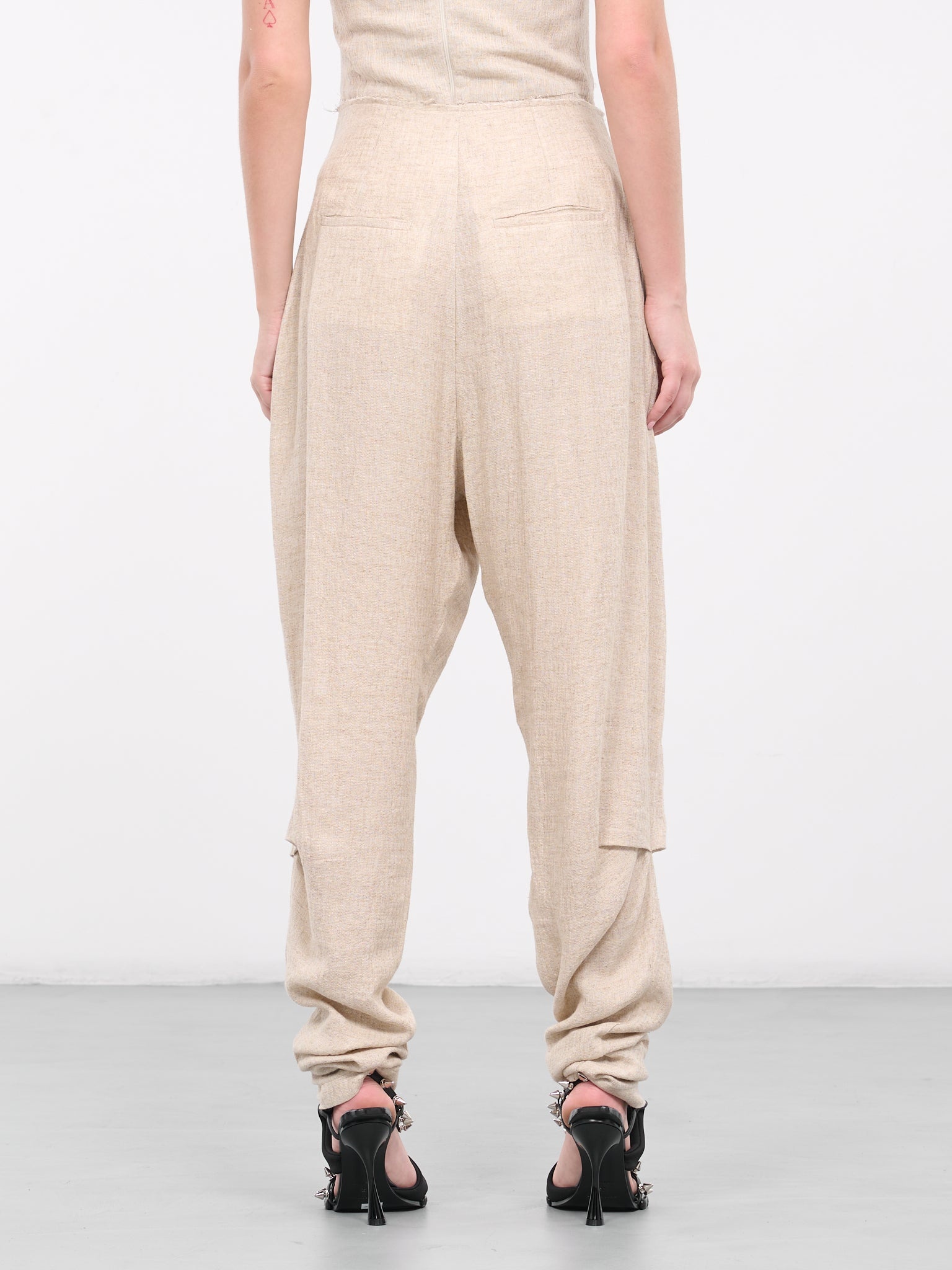 Linen Crepe Pants - 3