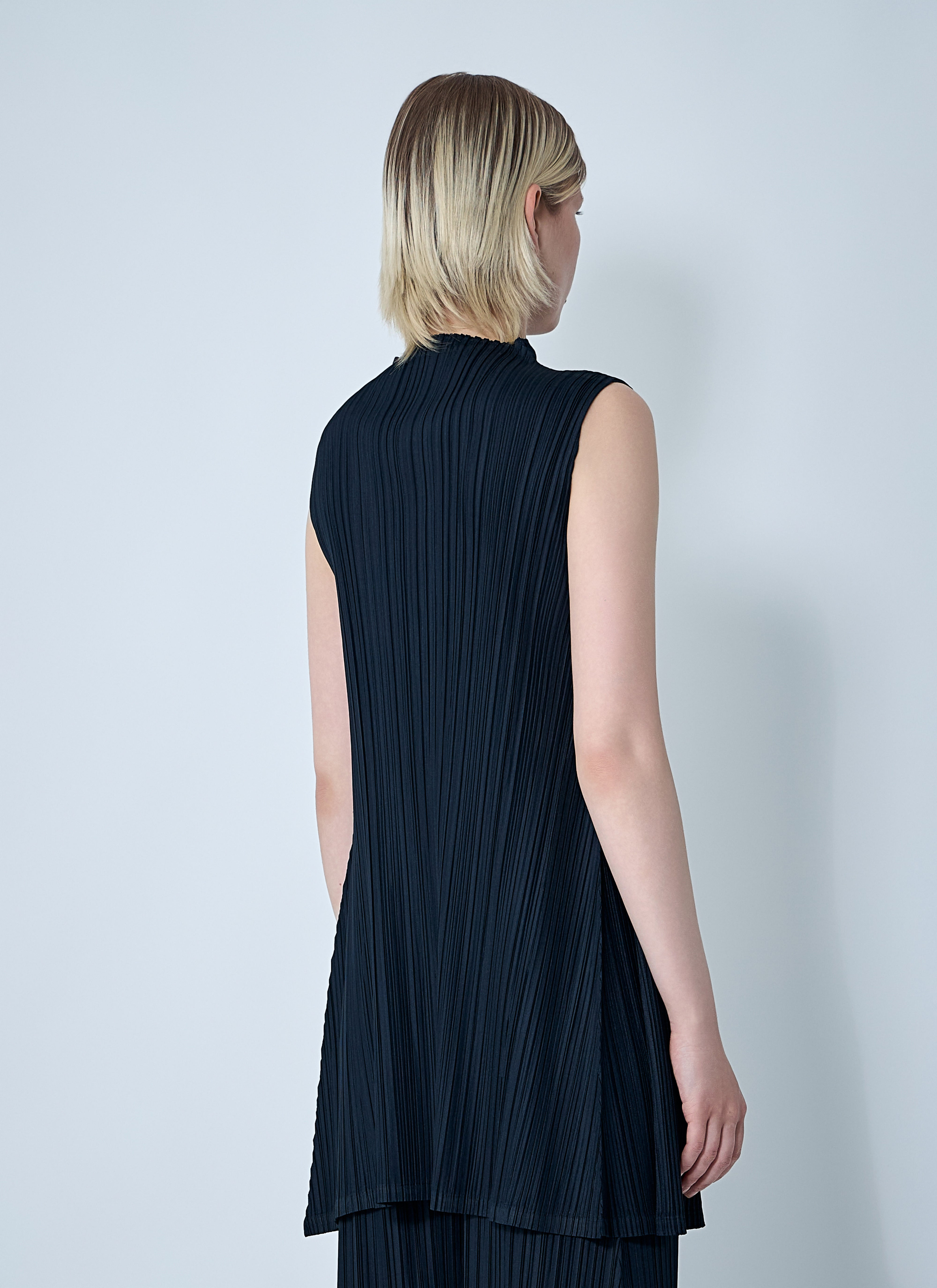 Pleats Please Issey Miyake Women Tunic Mellow Pleated Top - 4