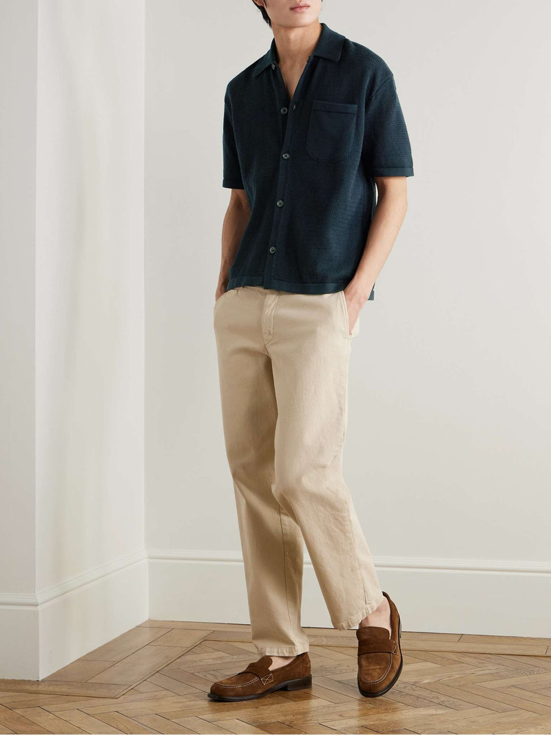 Oliver Spencer Open-Knit Organic Cotton Shirt outlook