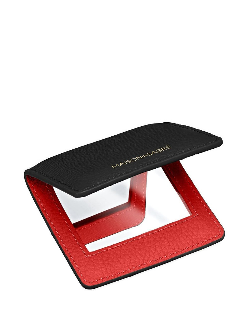 magnetic leather compact mirror 4