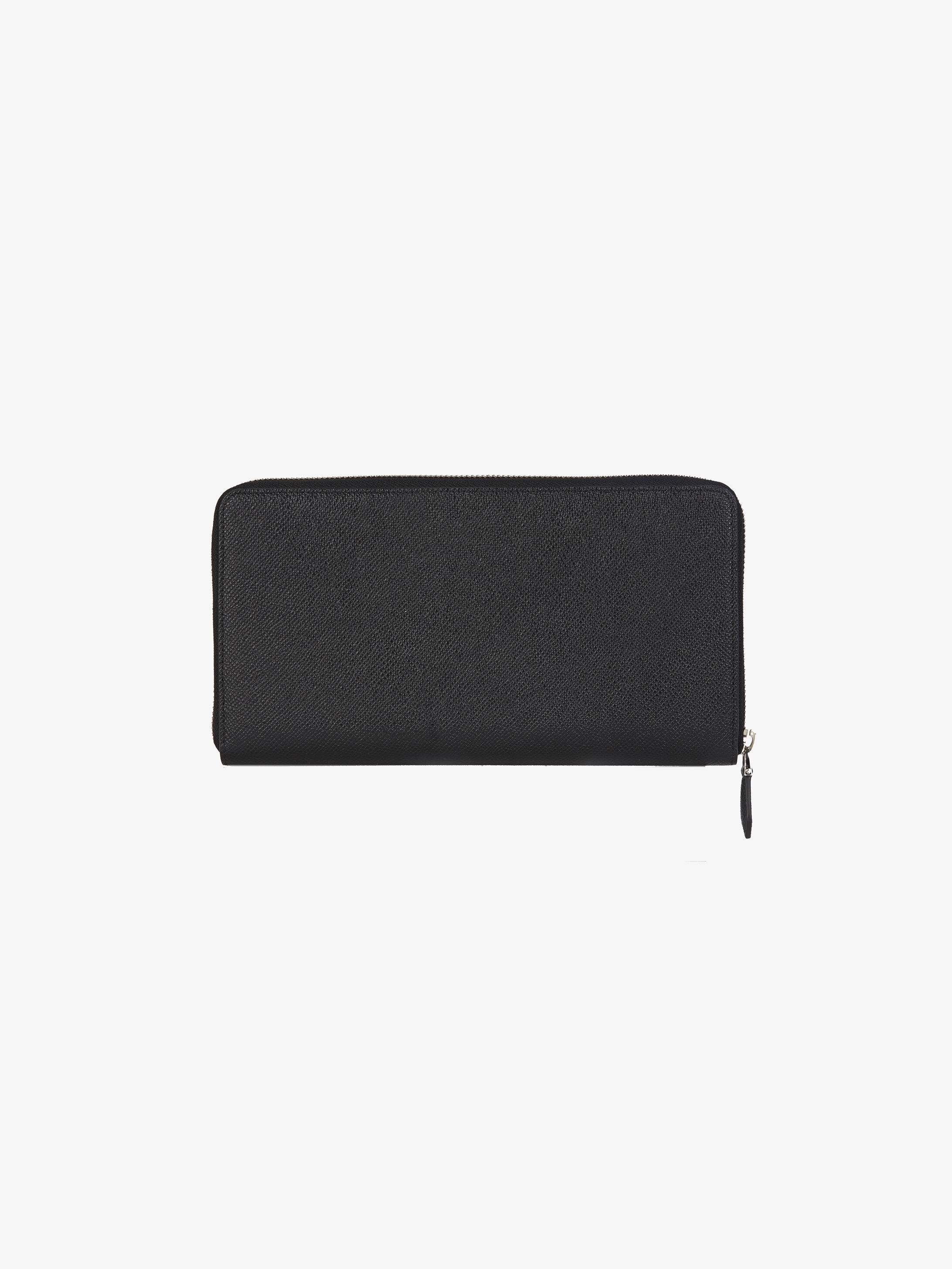 Long zipped wallet in grained leather - 2