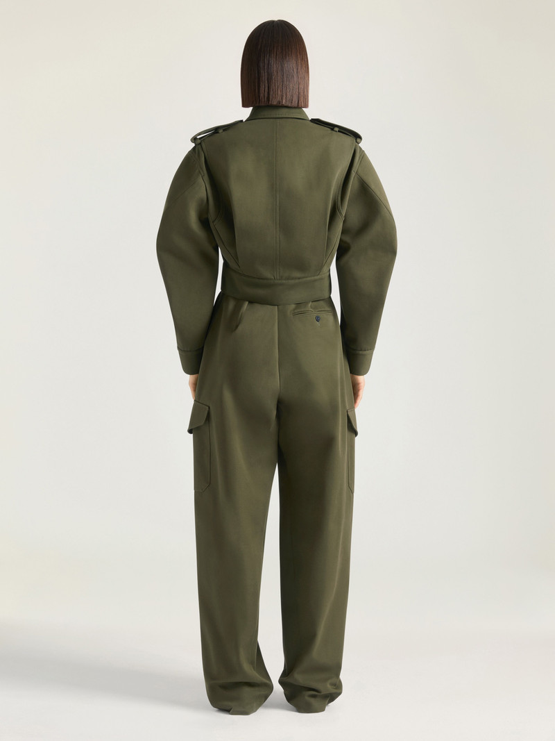 CROPPED UTILITY JACKET IN COTTON AND WOOL 3