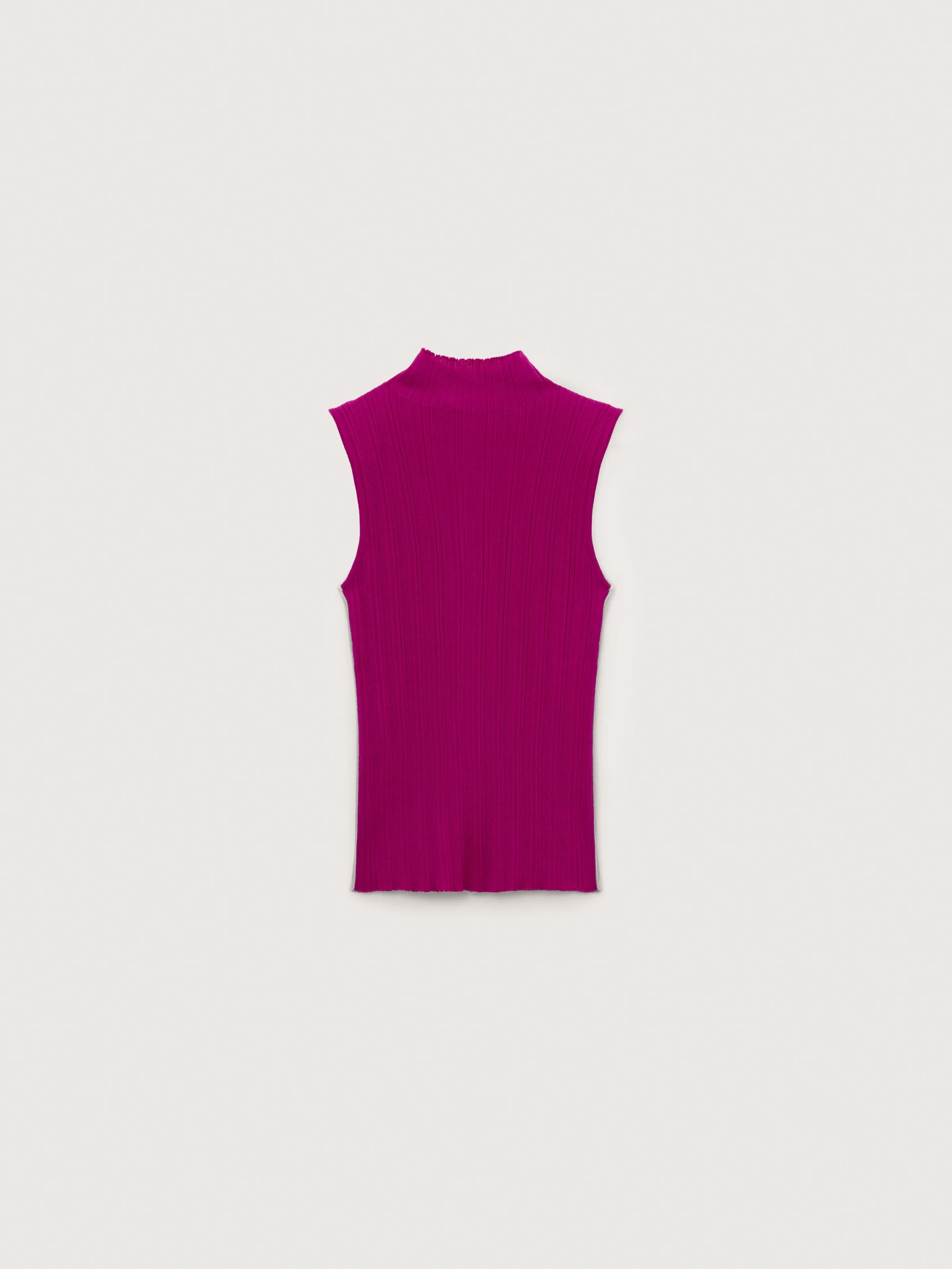 Womens Merino Wool Sleeveless Top - Lavender Haze - 1