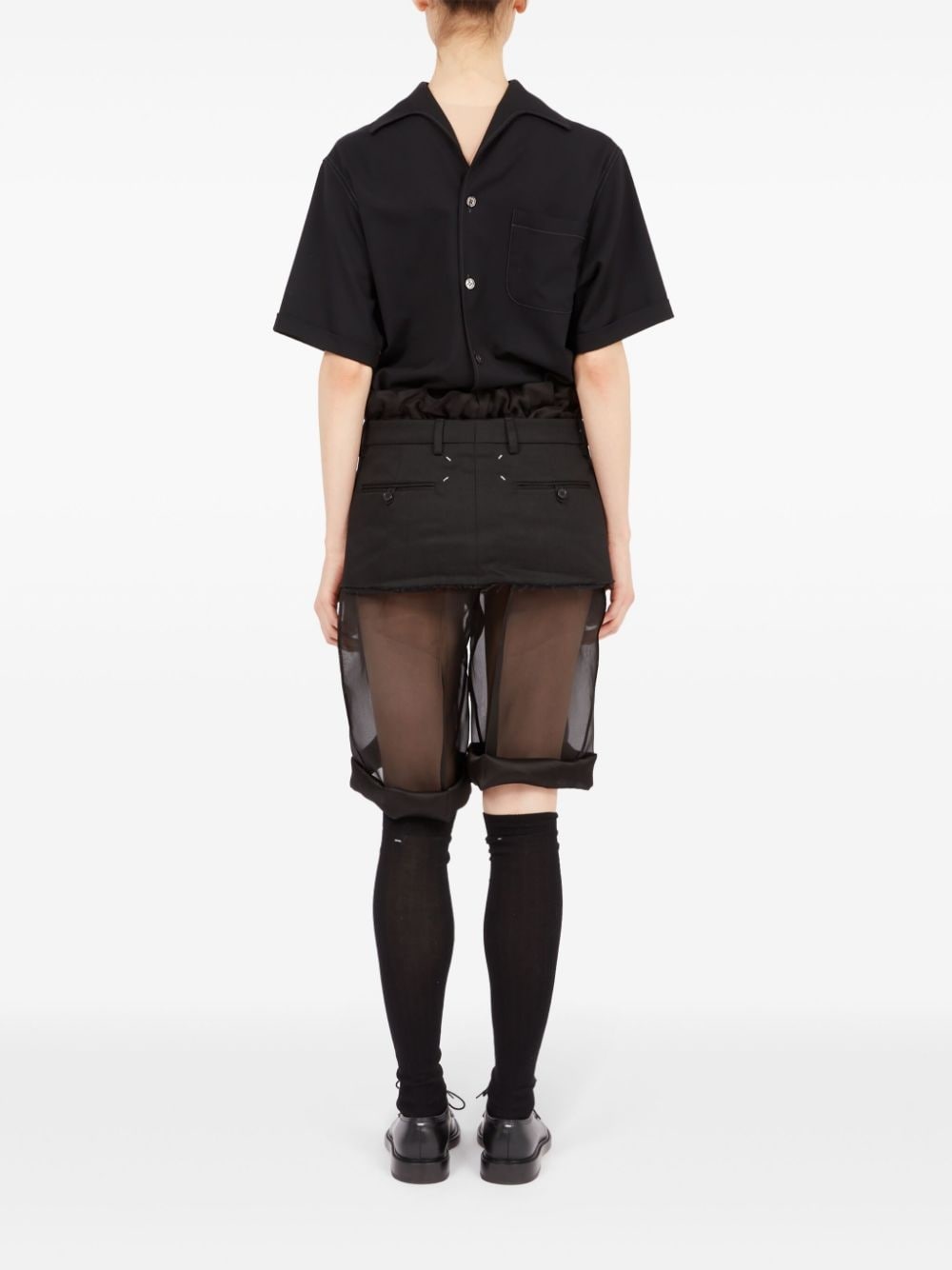 deconstructed layered midi skirt - 4