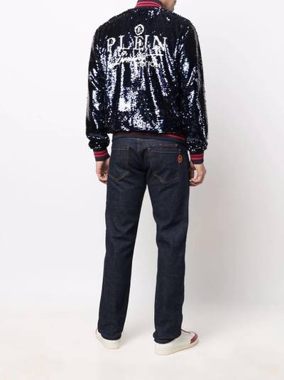 PHILIPP PLEIN straight-leg denim jeans outlook