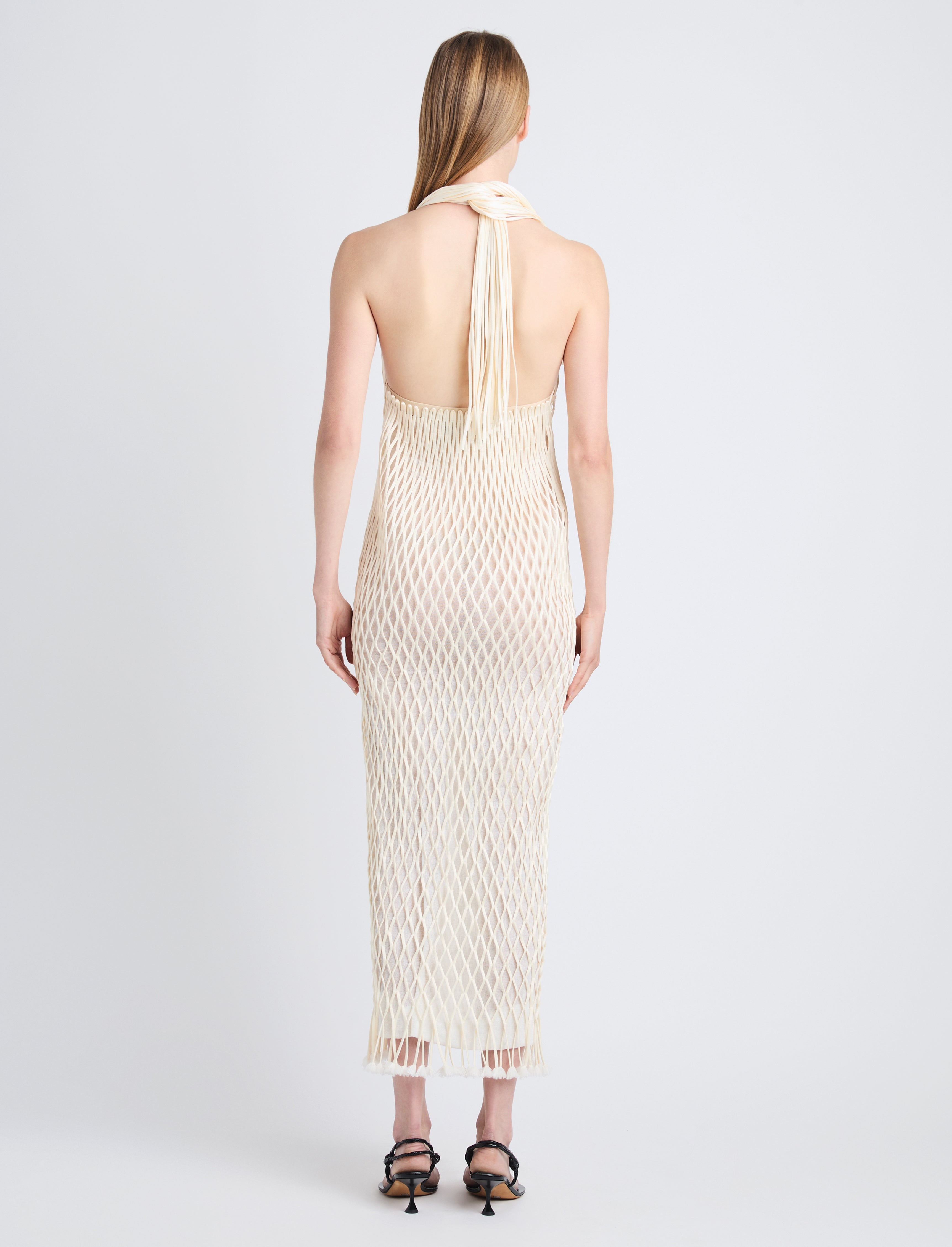 princess polly baby blue dress $550 Proenza Schouler Women's Beige Fringe Trim Tweed Mini Dress Size 0