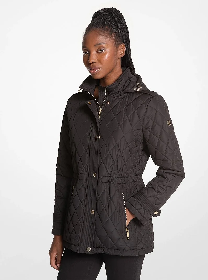 Quilted Hooded Jacket - 1