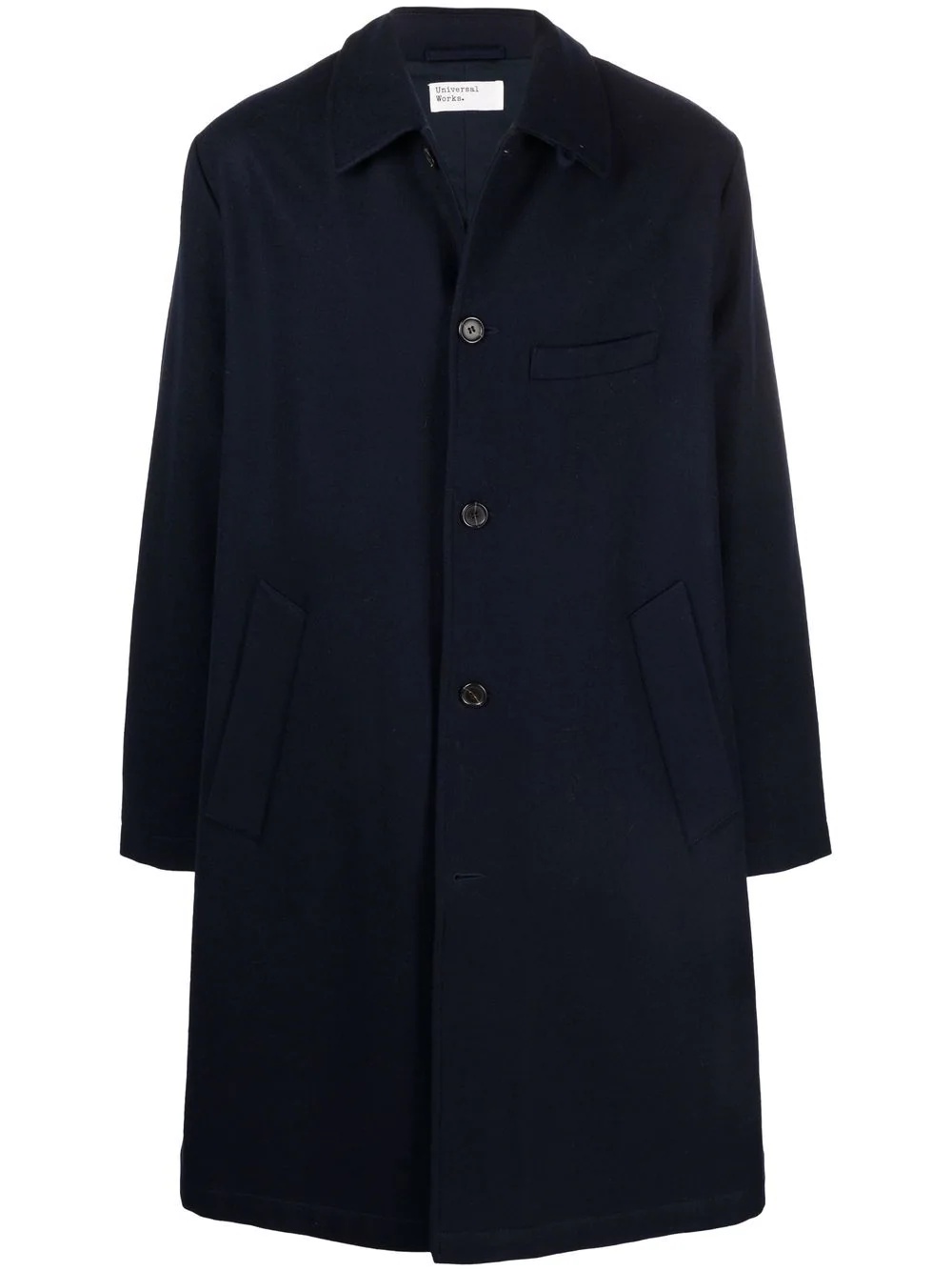 button trench coat - 1