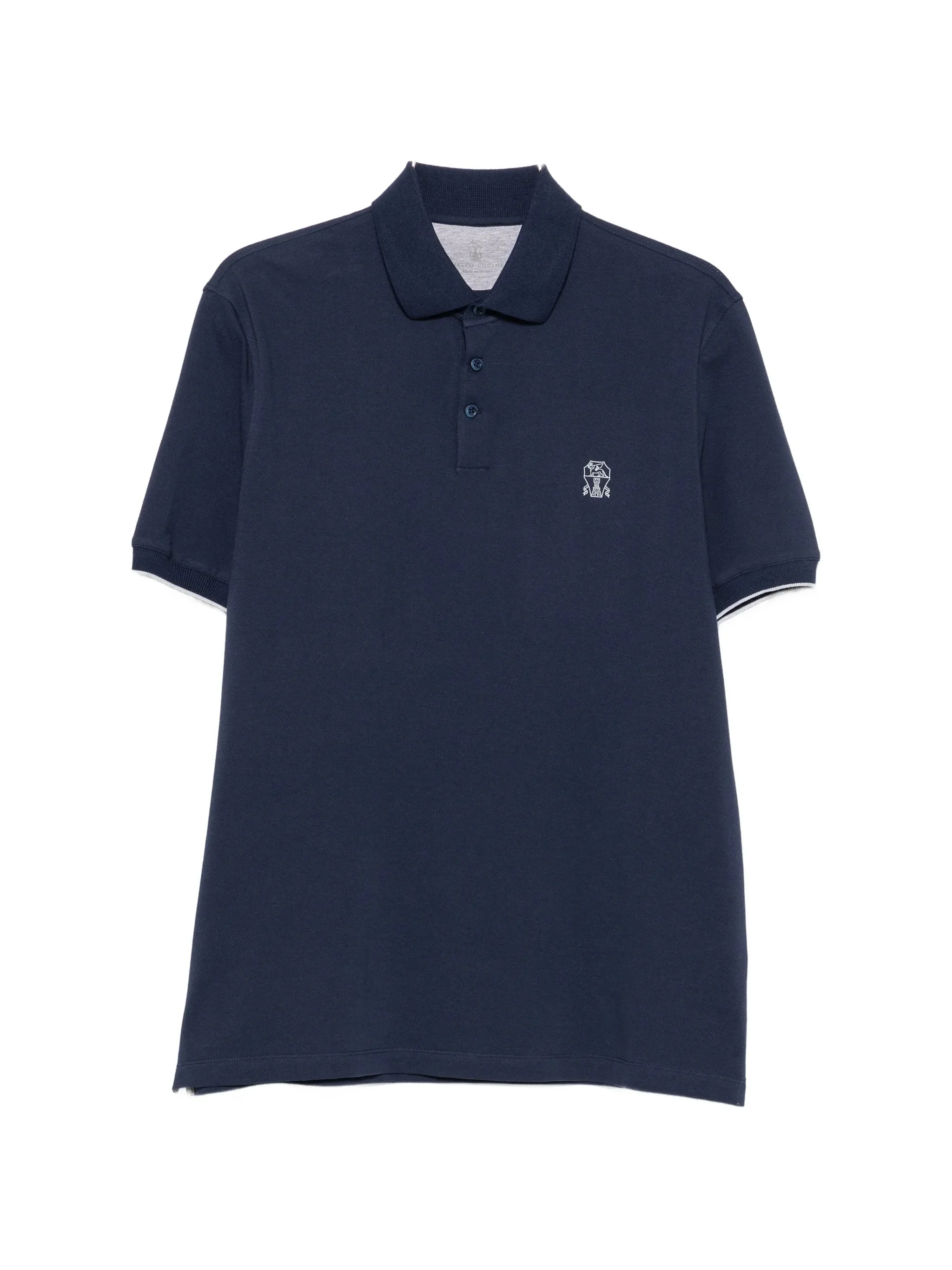 Brunello Cucinelli Logo-embroidered Polo Shirt - 1