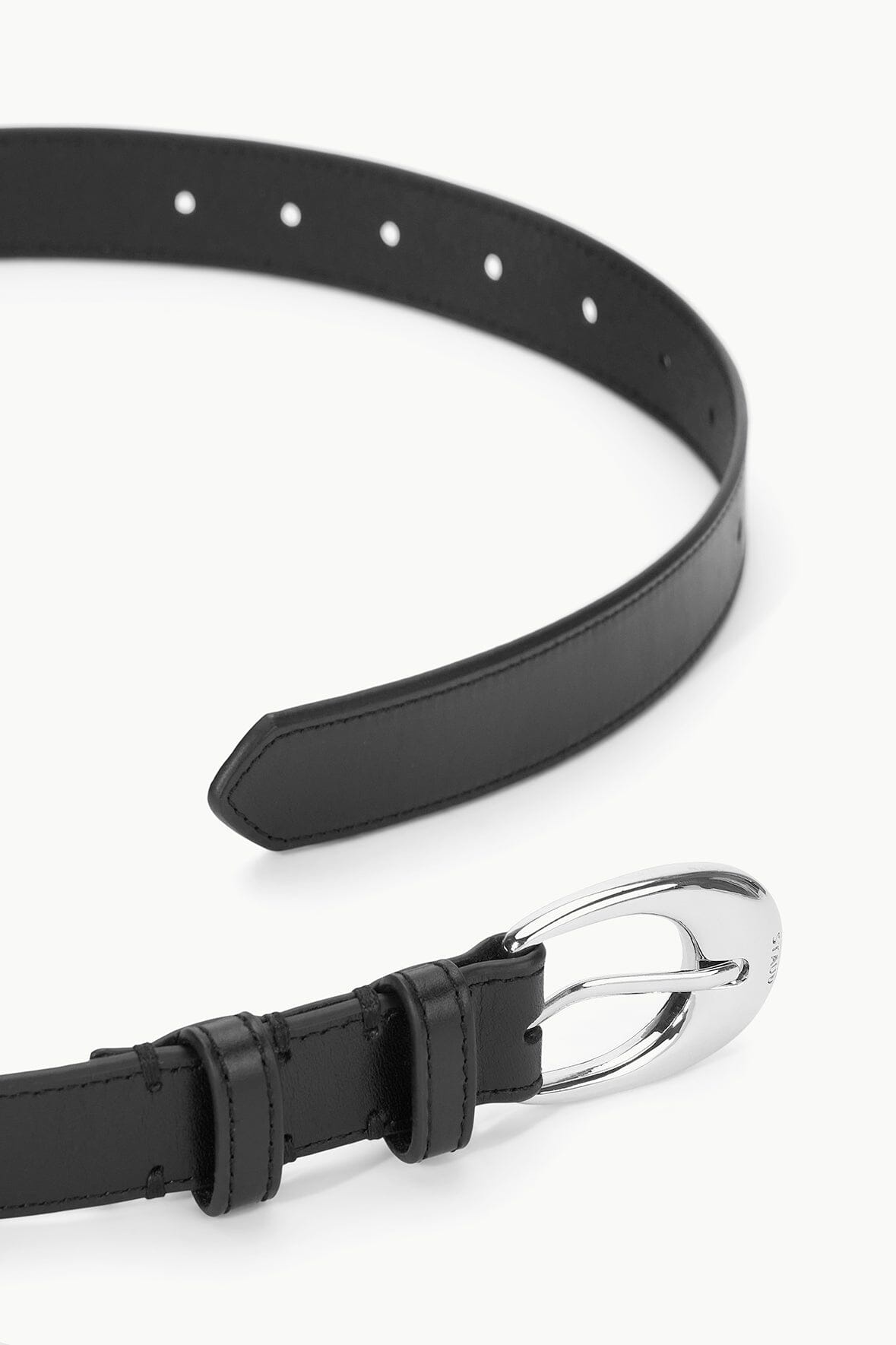 STAUD MOON BUCKLE BELT - 26MM BLACK SILVER - 3
