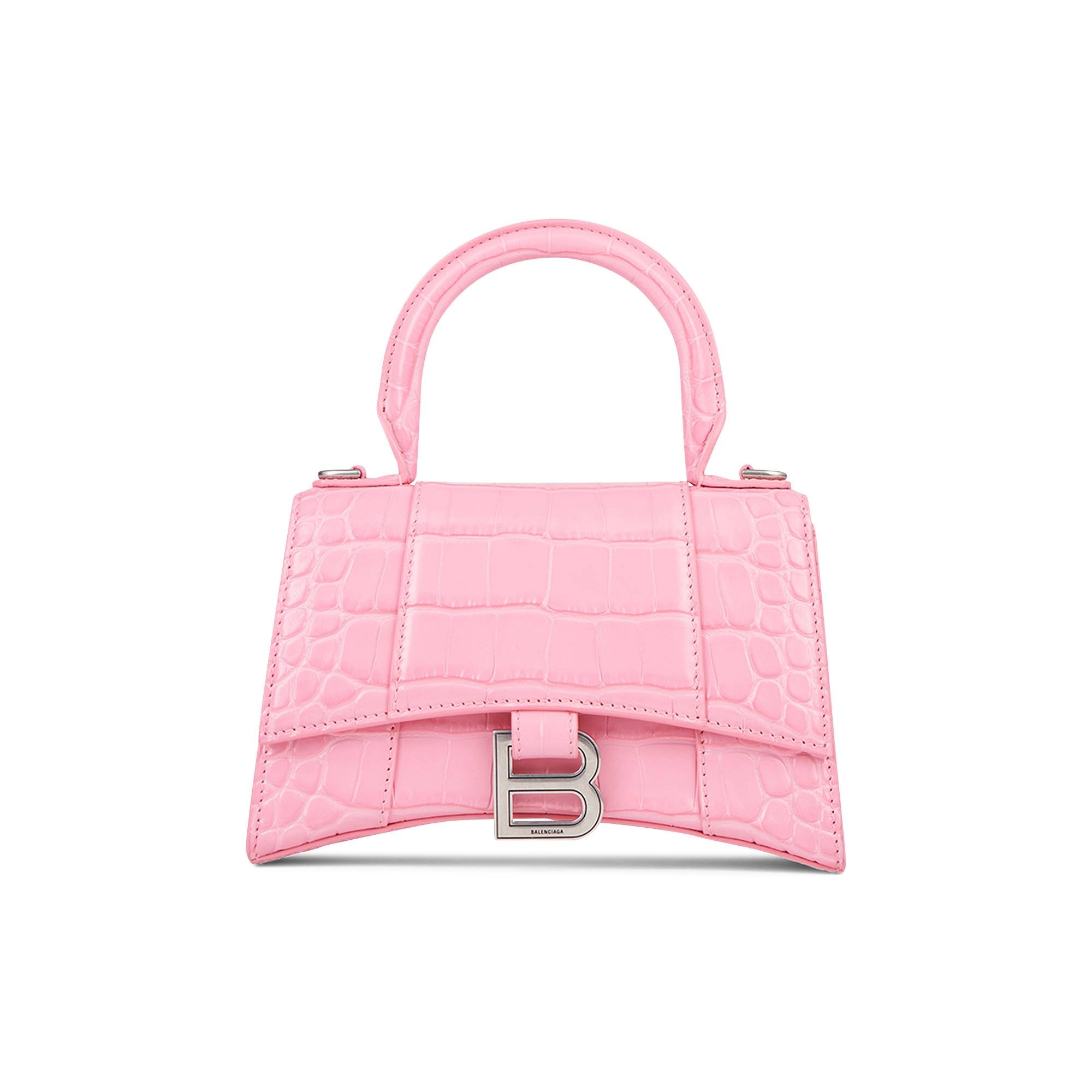 Balenciaga Mini Hourglass Top Handle Bag 'Sweet Pink' - 1