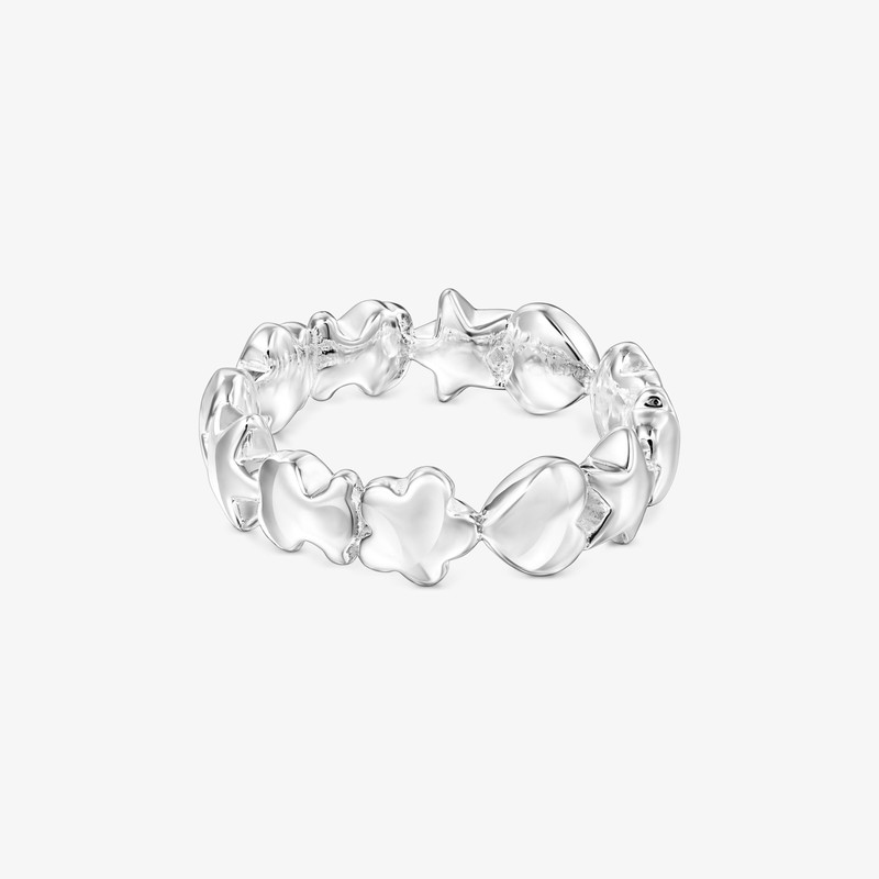 TOUS Silver TOUS Mini Icons Ring with Bear, Heart and Flower motifs outlook