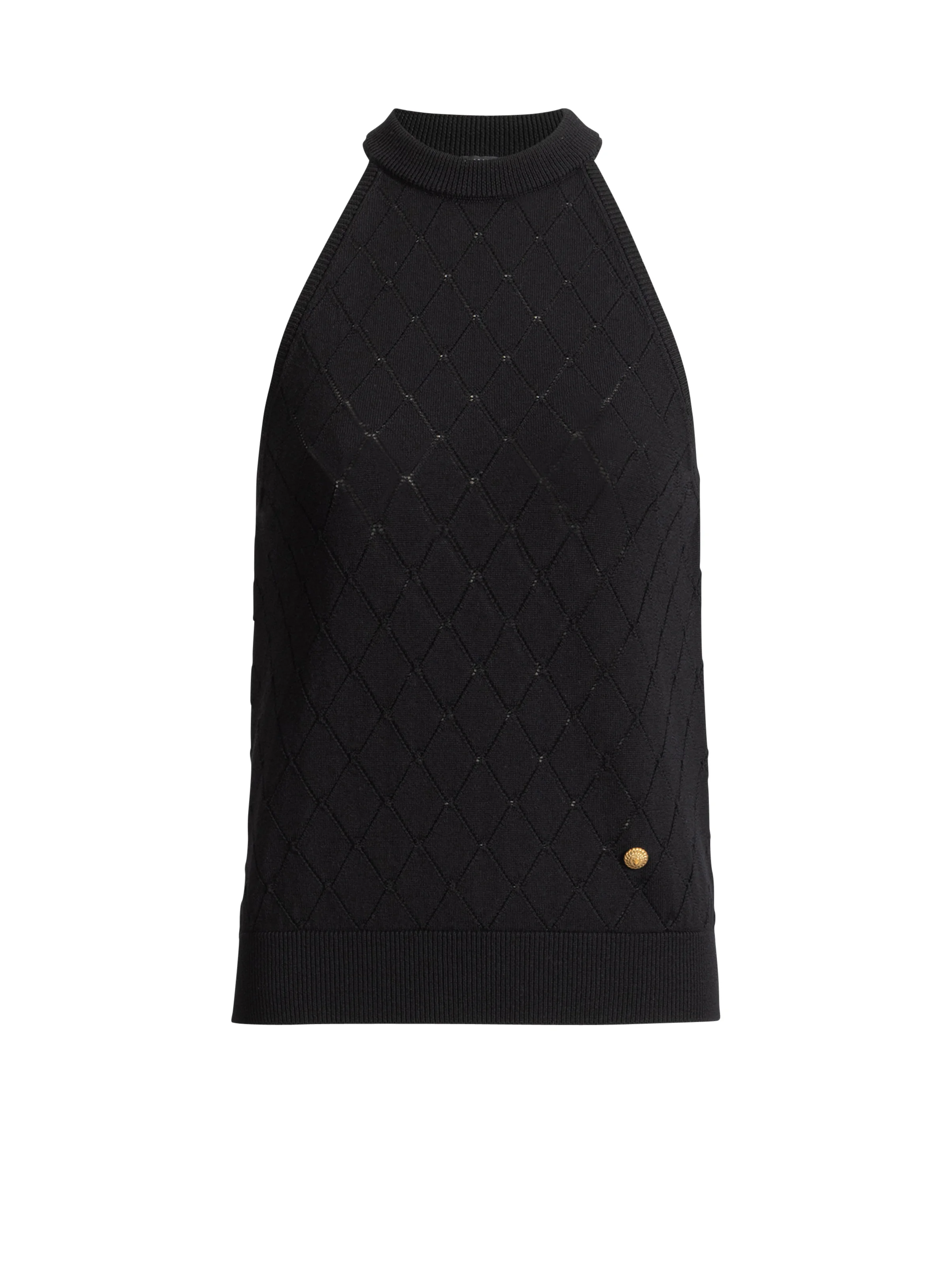 Sleeveless knit top - 1