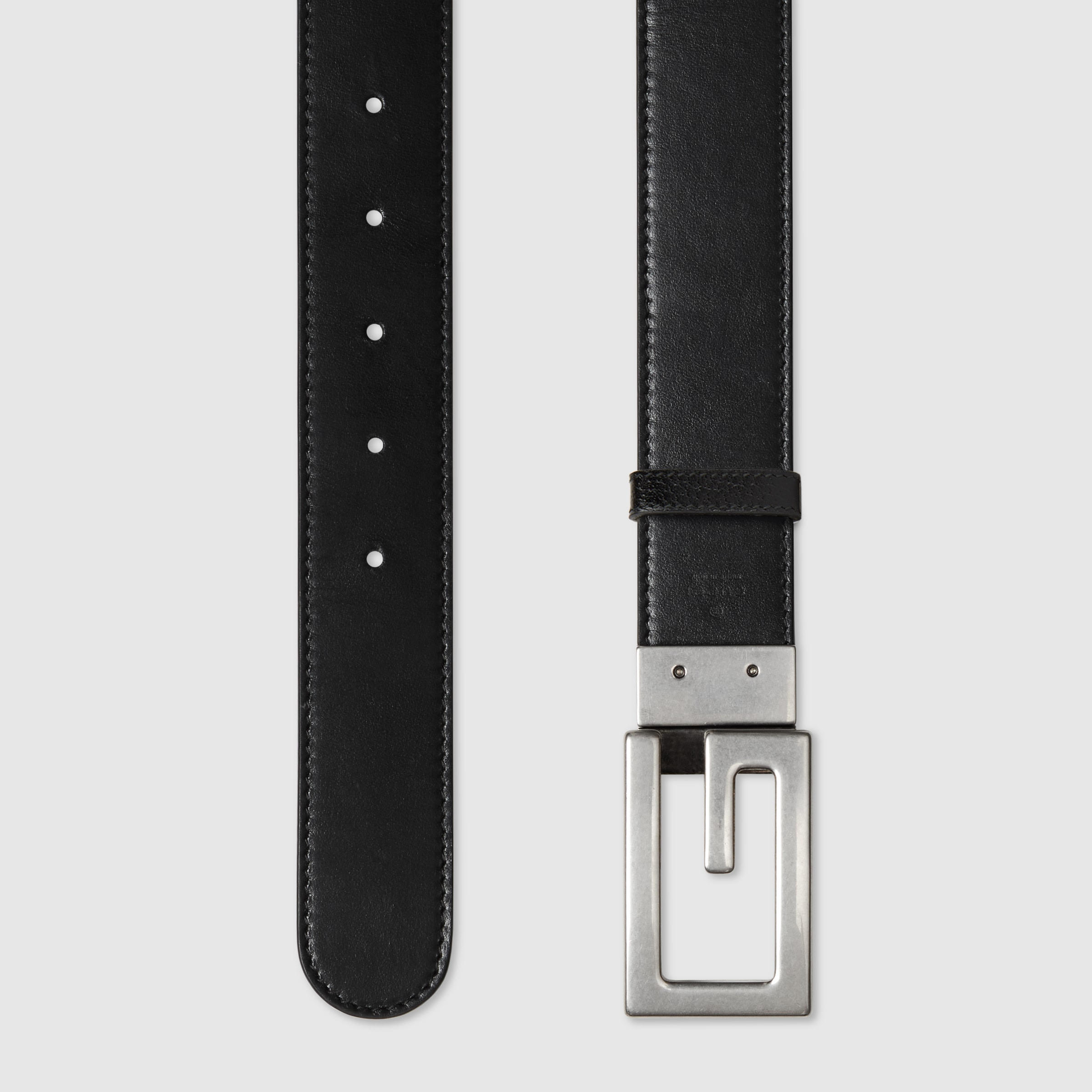 Reversible belt with Square G buckle - 6