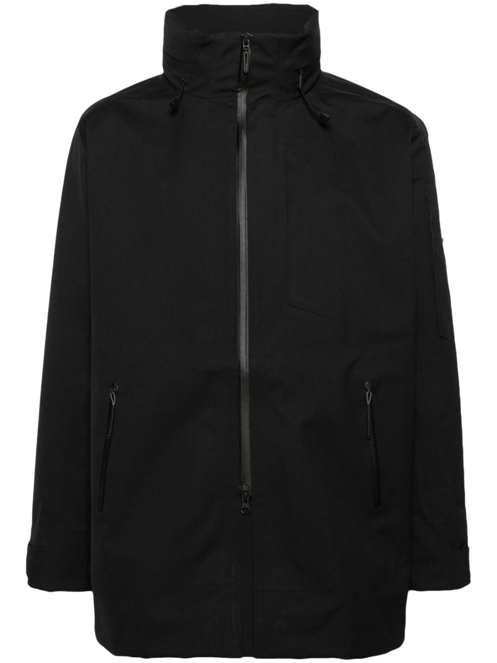 concealed-hood lightweight jacket - 1