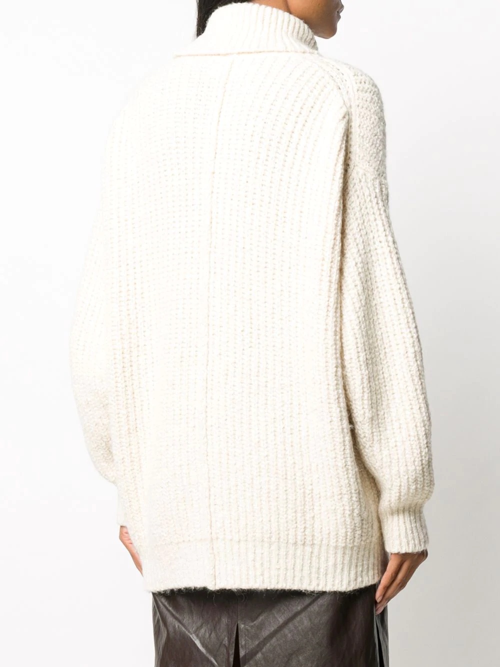 chunky-knit roll-neck jumper - 4