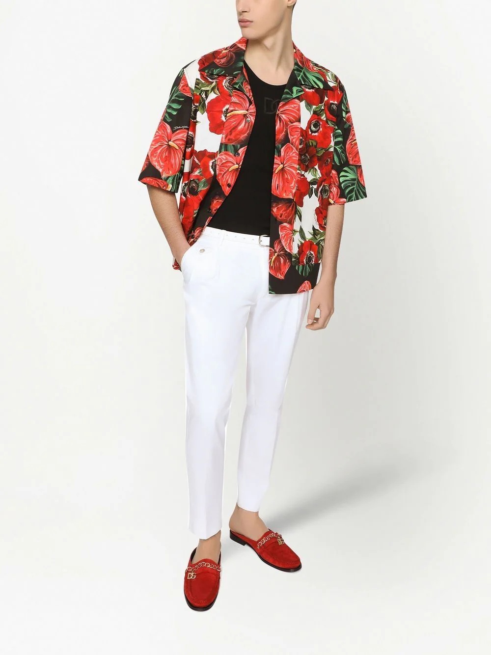 floral-print Hawaii shirt - 2