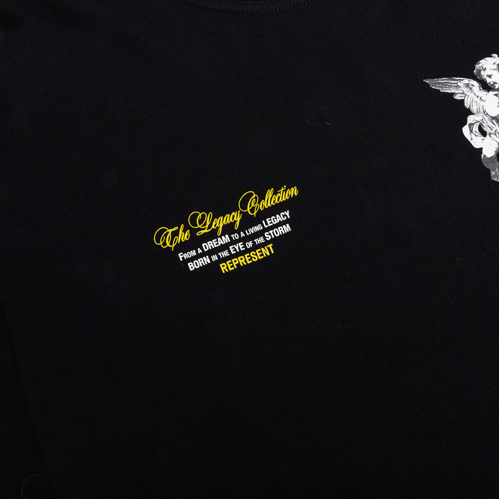 LEGACY CHERUBS T-SHIRT - JET BLACK - 5