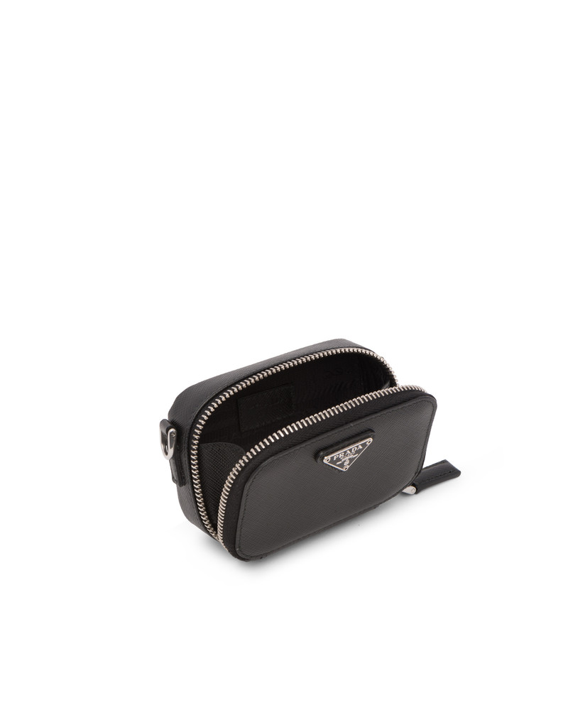 Prada Saffiano Leather Mini Pouch outlook