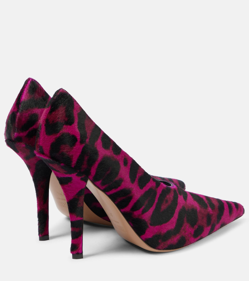 PARIS TEXAS Jessica 105 leopard-print calf hair pumps outlook