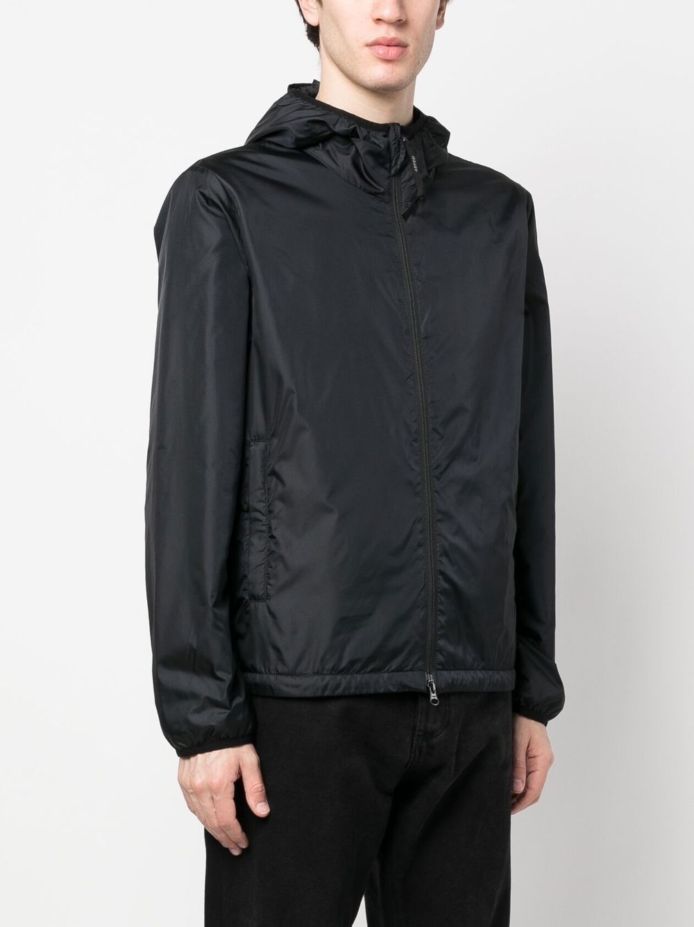 zip-up hooded windbreaker jacket - 3