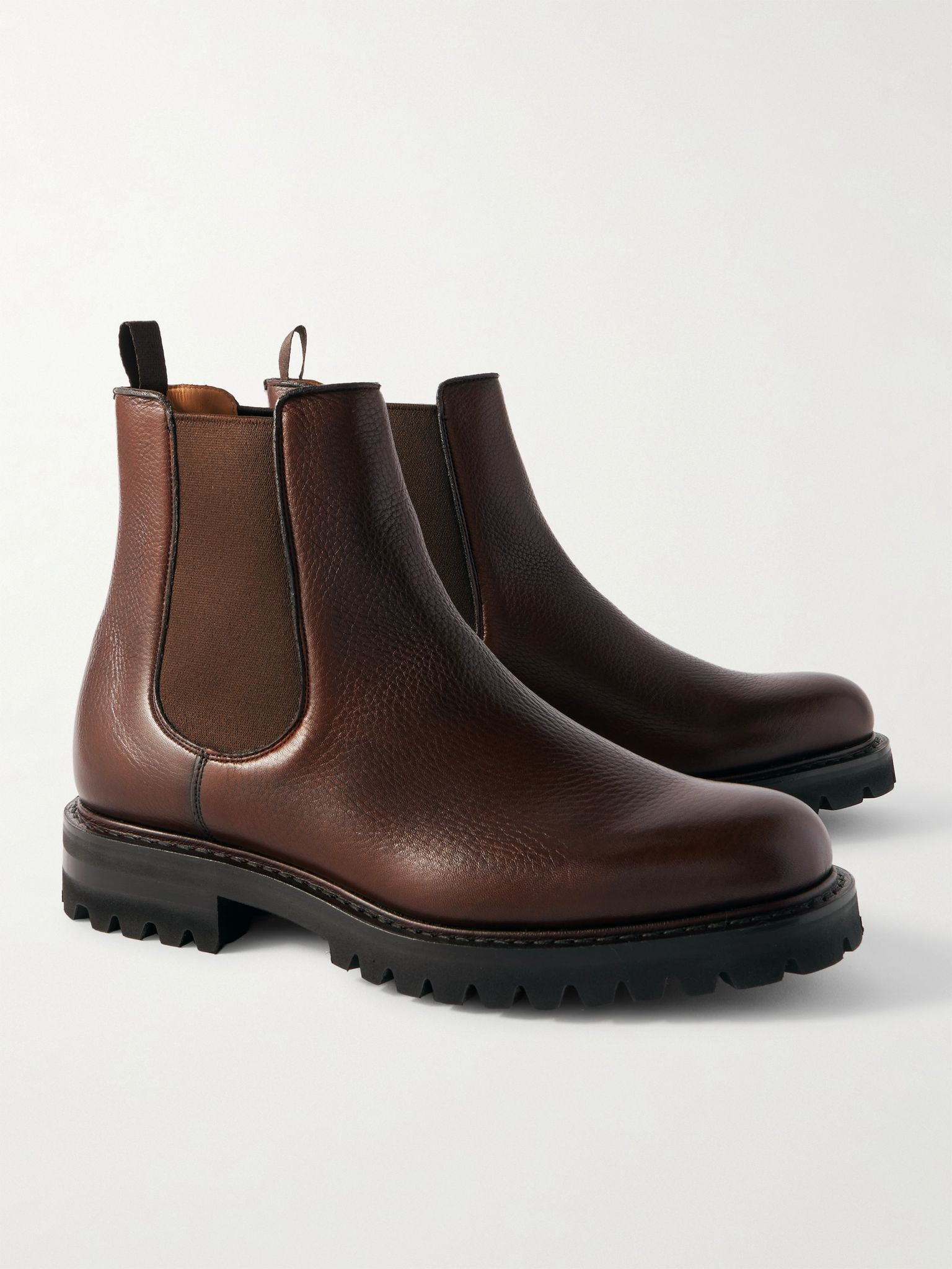 Cornwood 3 Full-Grain Leather Chelsea Boots Dark brown - 4