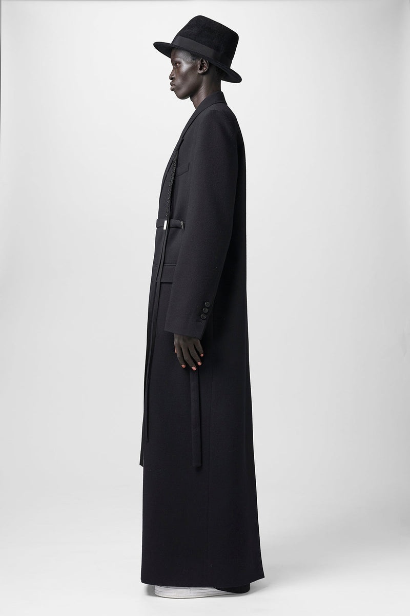 Dimitri Long Comfort Tailored Wrap Coat - 2