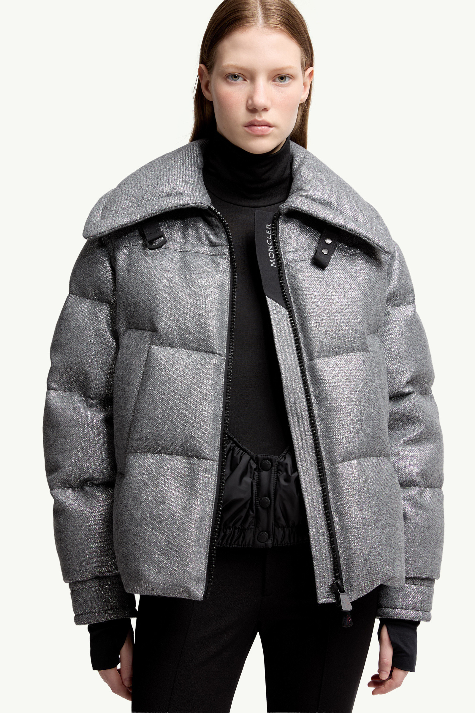 Sandane Metallic Wool Blend Short Down Jacket - 6