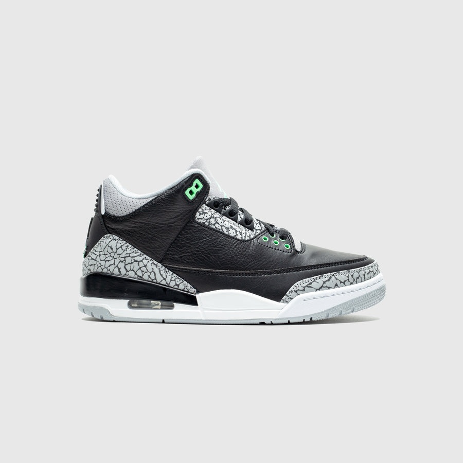 AIR JORDAN 3 RETRO "BLACK/GREEN GLOW" - 1