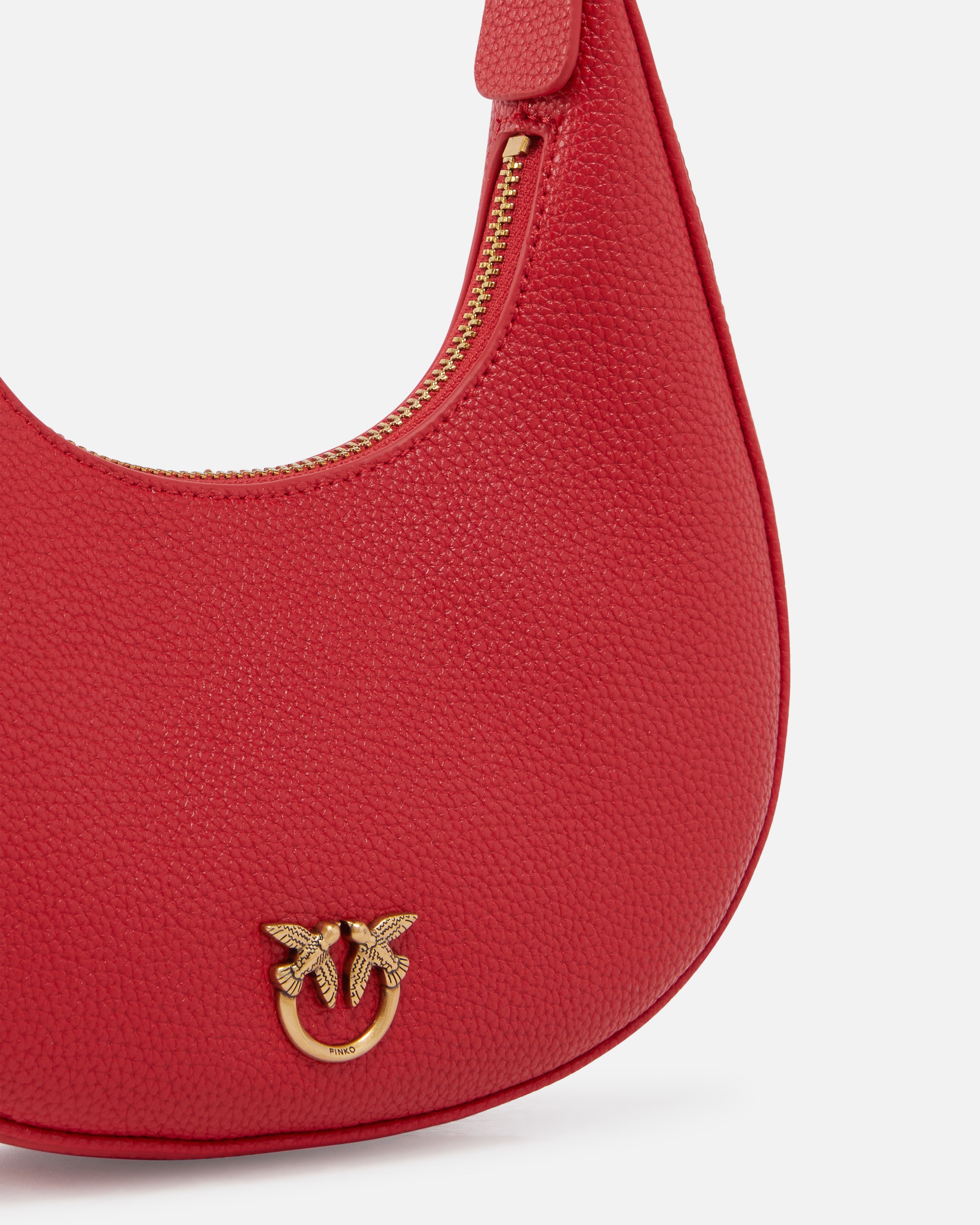 BRIOCHE BAG ROUNDED LEATHER SHOULDER BAG - 3