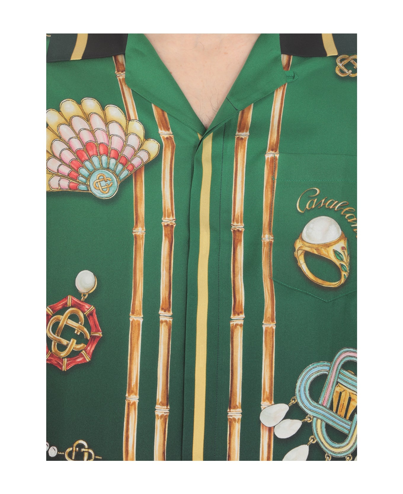 Green Silk Shirt - 5