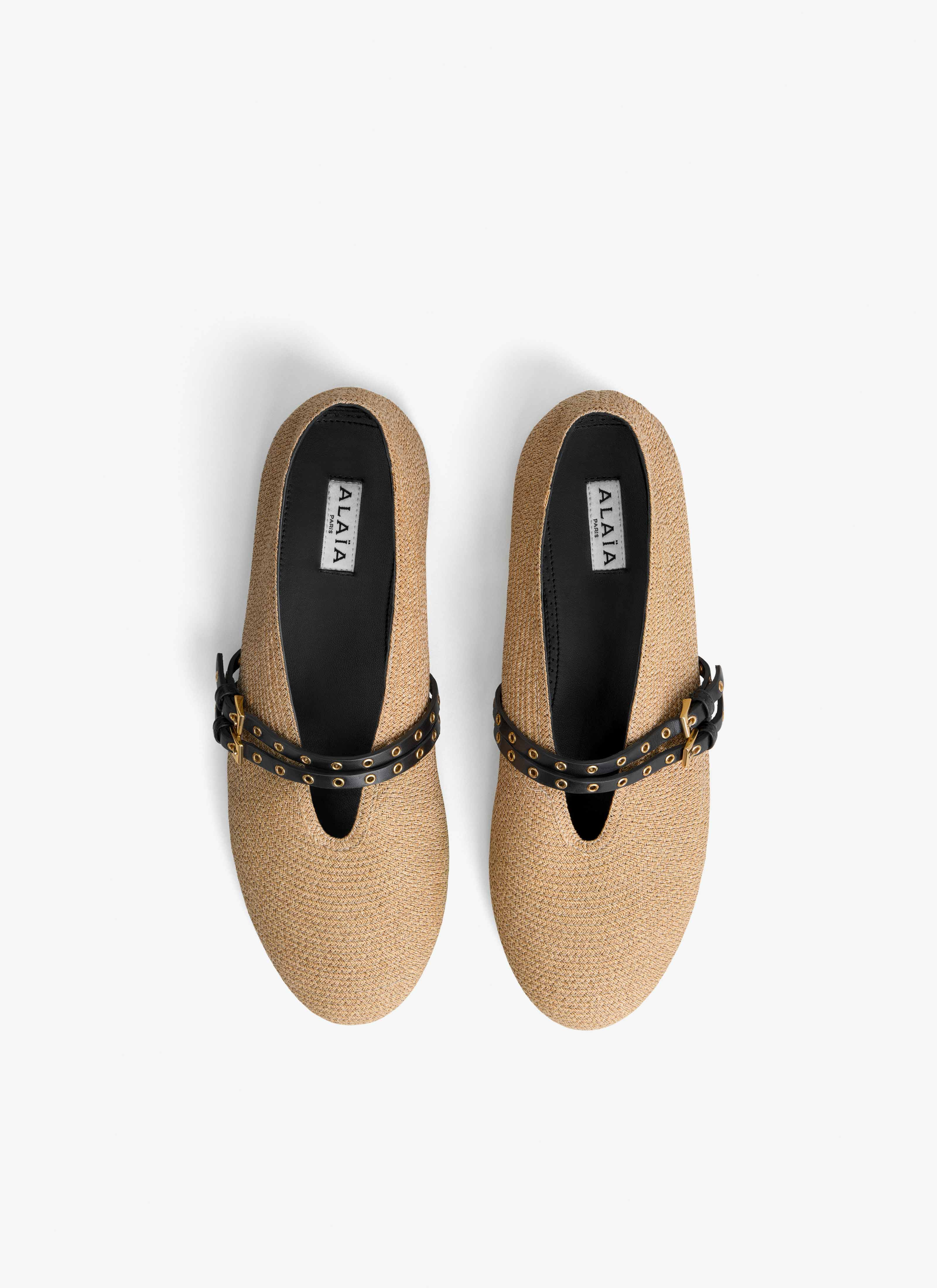 BALLET FLATS IN PAPER STRAW - 3