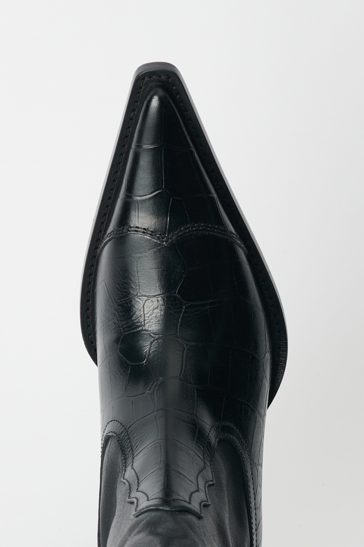 Texan Boot Black Saloon Leather - 2