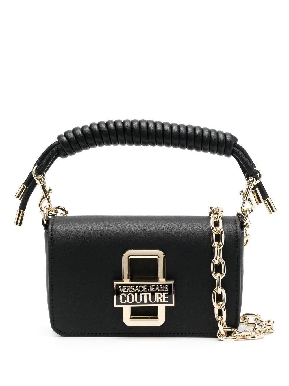logo-plaque shoulder bag - 1
