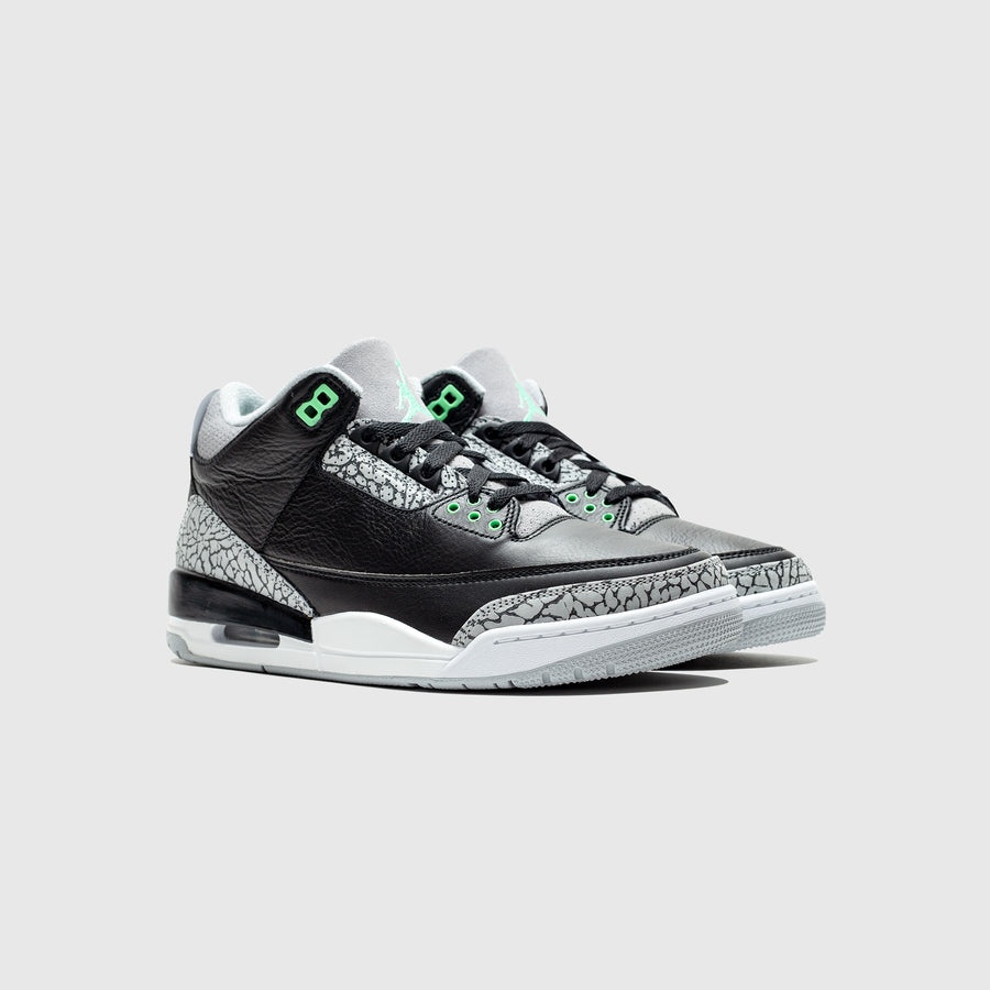 AIR JORDAN 3 RETRO "BLACK/GREEN GLOW" - 2