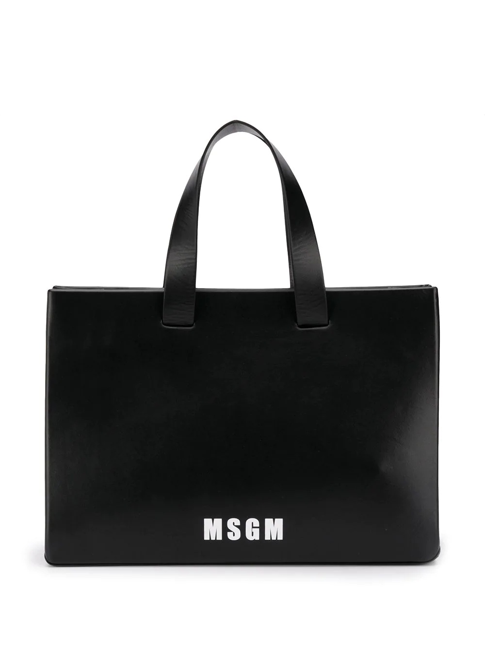 logo print tote bag - 1