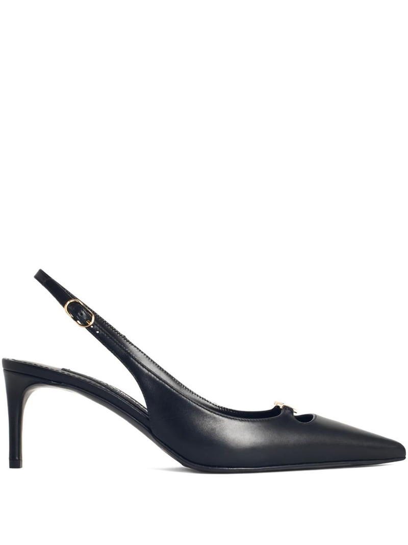 70mm slingback logo pumps 1