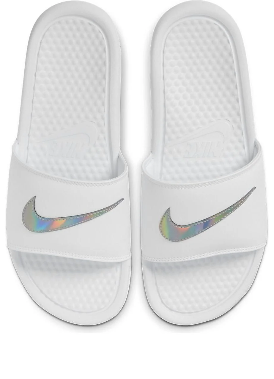 (WMNS) Nike Benassi JDI Slide 'White Iridescent' DA2544-100 - 1