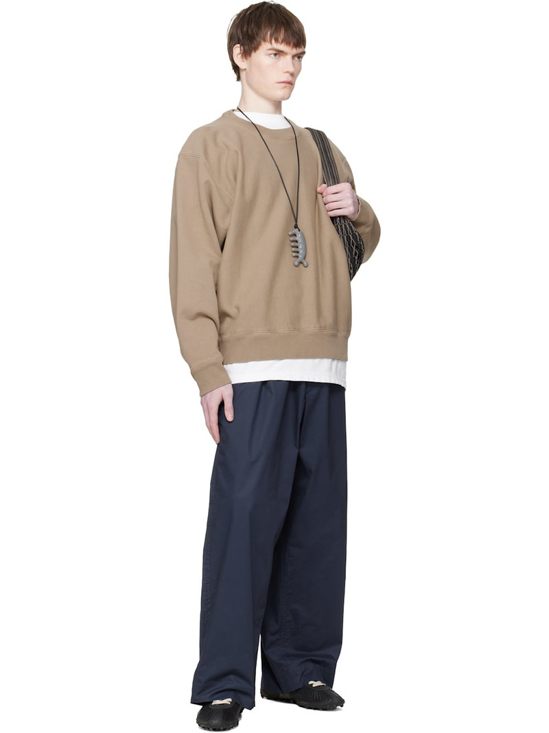 HED MAYNER Brown Embroidered-Logo Sweatshirt outlook