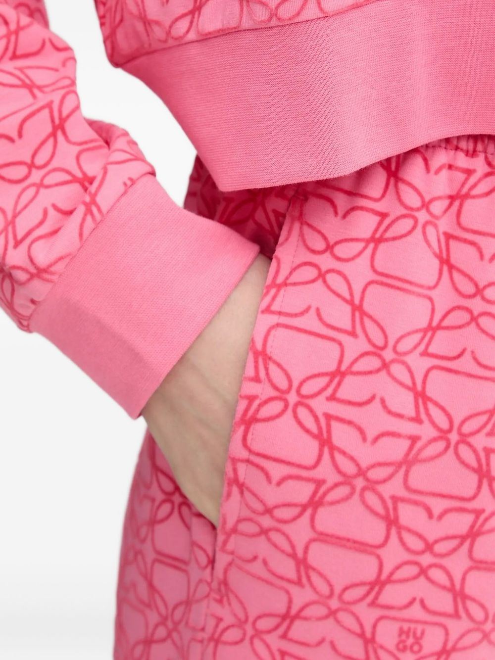 logo-print cuffed joggers - 3