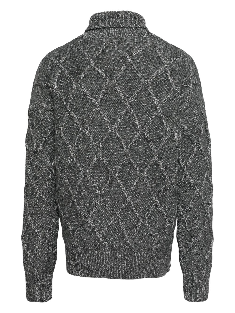 cable-knitted jumper - 2