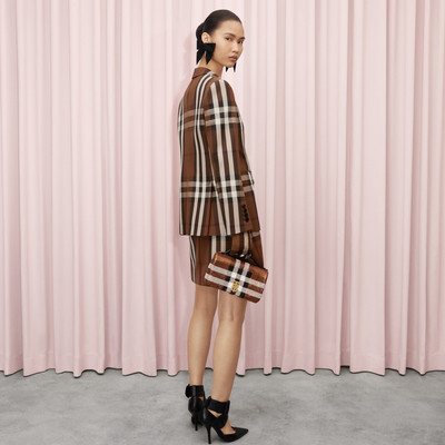 Burberry Check Wool Cotton Jacquard Mini Skirt outlook