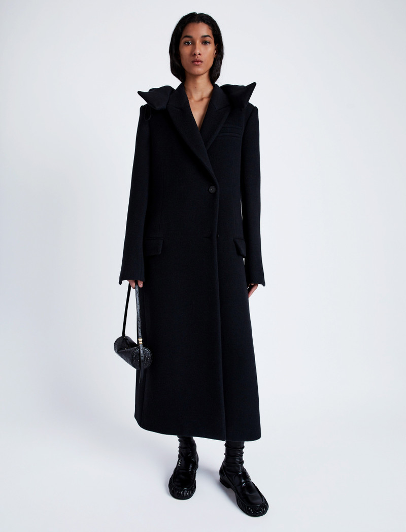 Proenza Schouler Reed Coat in Brushed Melange Wool outlook