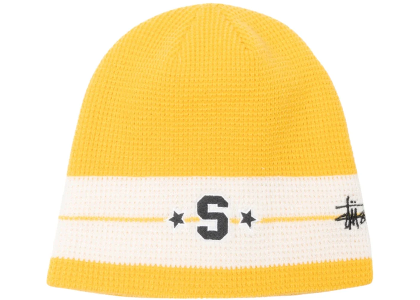 Stussy Varsity Star Stripe Skullcap Gold - 1