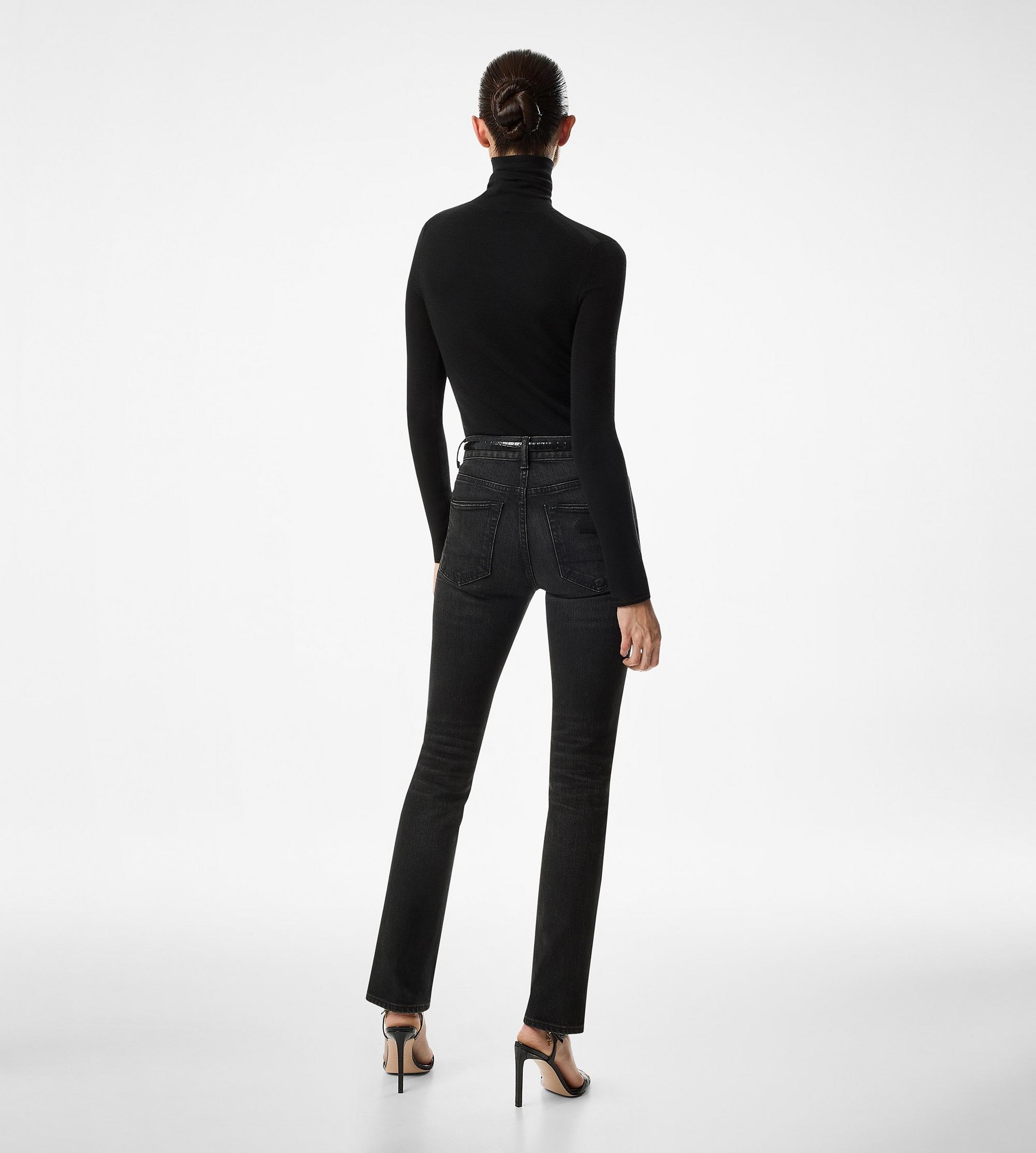 FULL NEEDLE FINE CASHMERE SILK KNIT TURTLENECK - 3