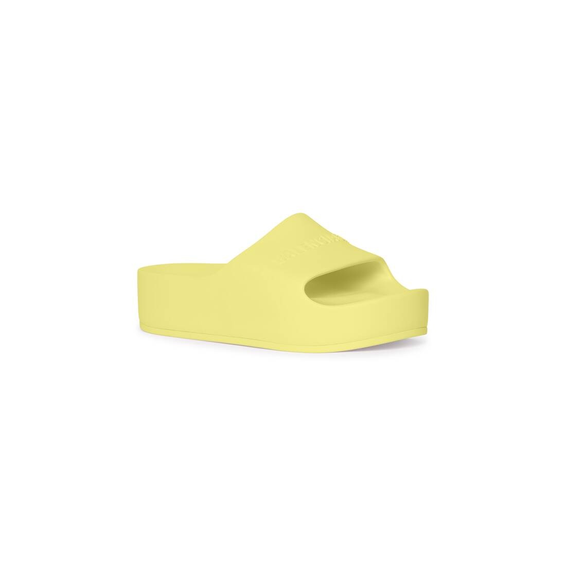 Women's Chunky Slide Sandal in Yellow - 2