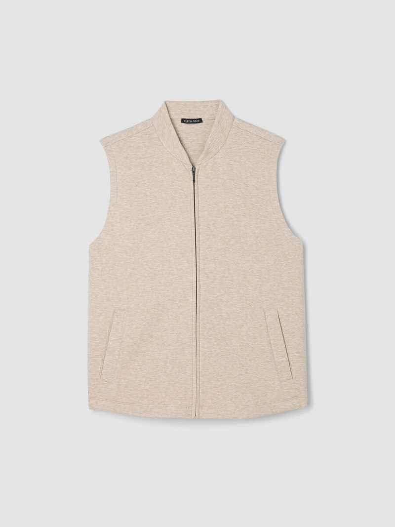 Textured Cotton Doubleknit Vest 1