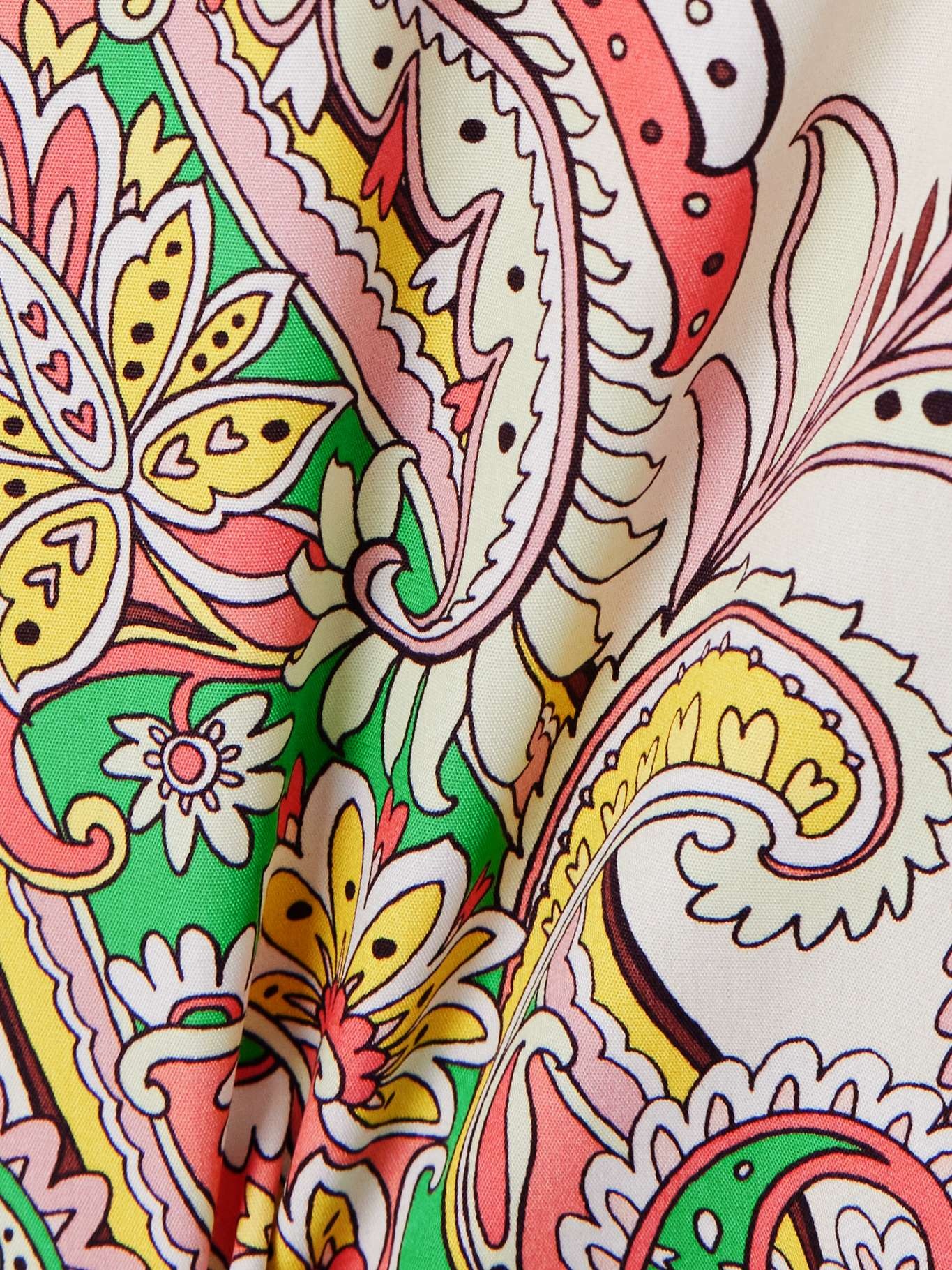 Printed cotton-poplin blouse White - 5